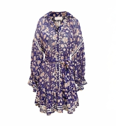 Vestido curto Léonie - estampa floral - Miss June Paris - 6