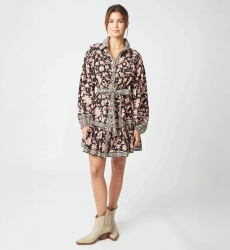 Vestido curto Cassandra - estampa floral - Miss June Paris - 3