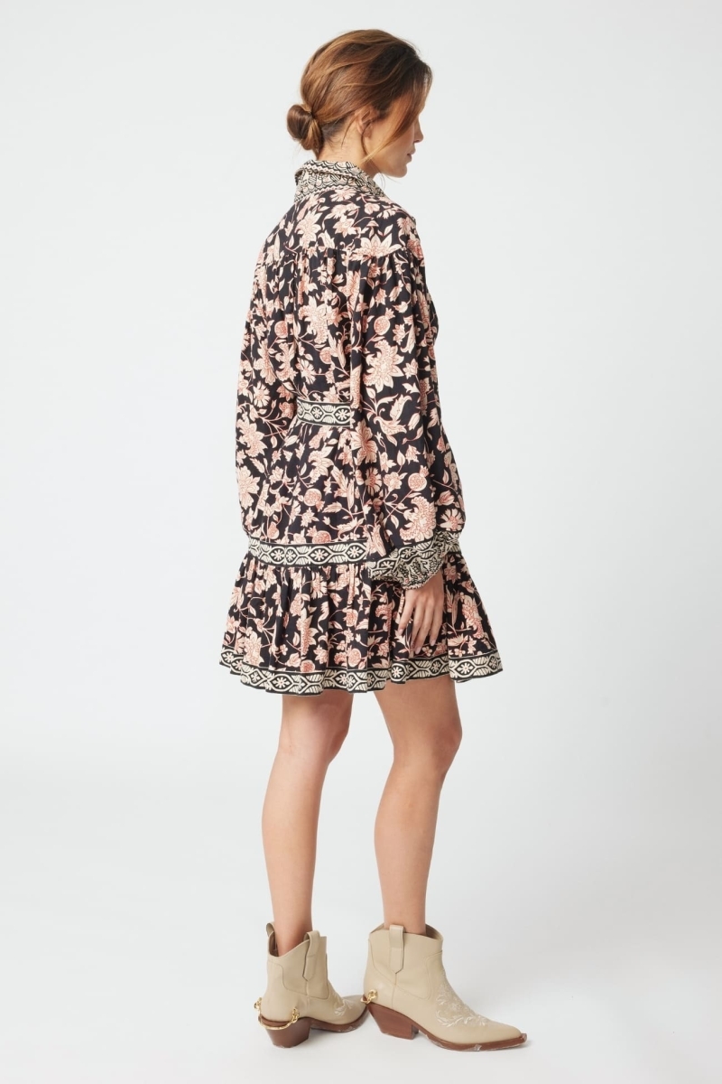 Vestido curto Cassandra - estampa floral - Miss June Paris - 4