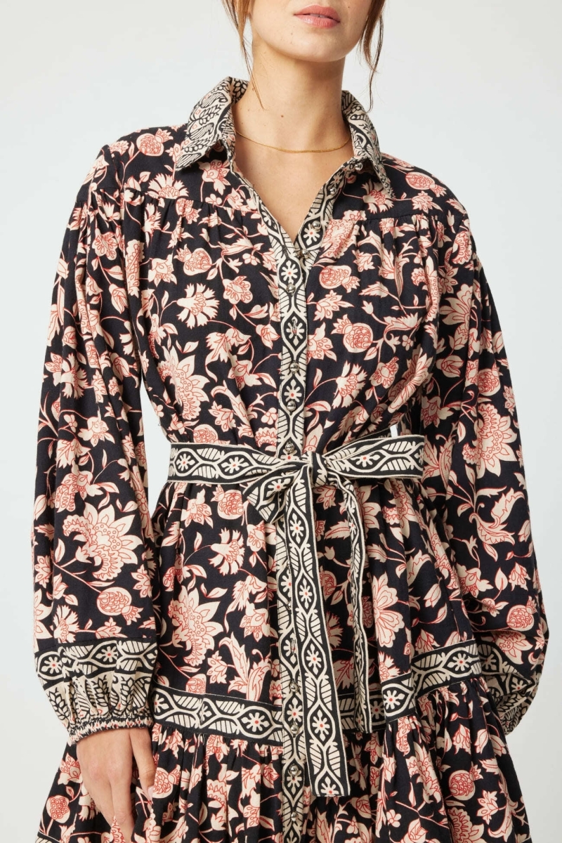 Vestido curto Cassandra - estampa floral - Miss June Paris - 5