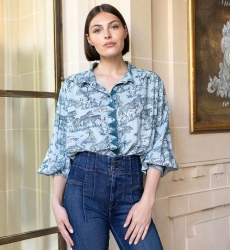 Camicia donna Maé stampa savana - Miss June Paris - 2