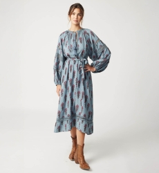 Vestido Largo Ambre - estampado floral - Miss June Paris - 3