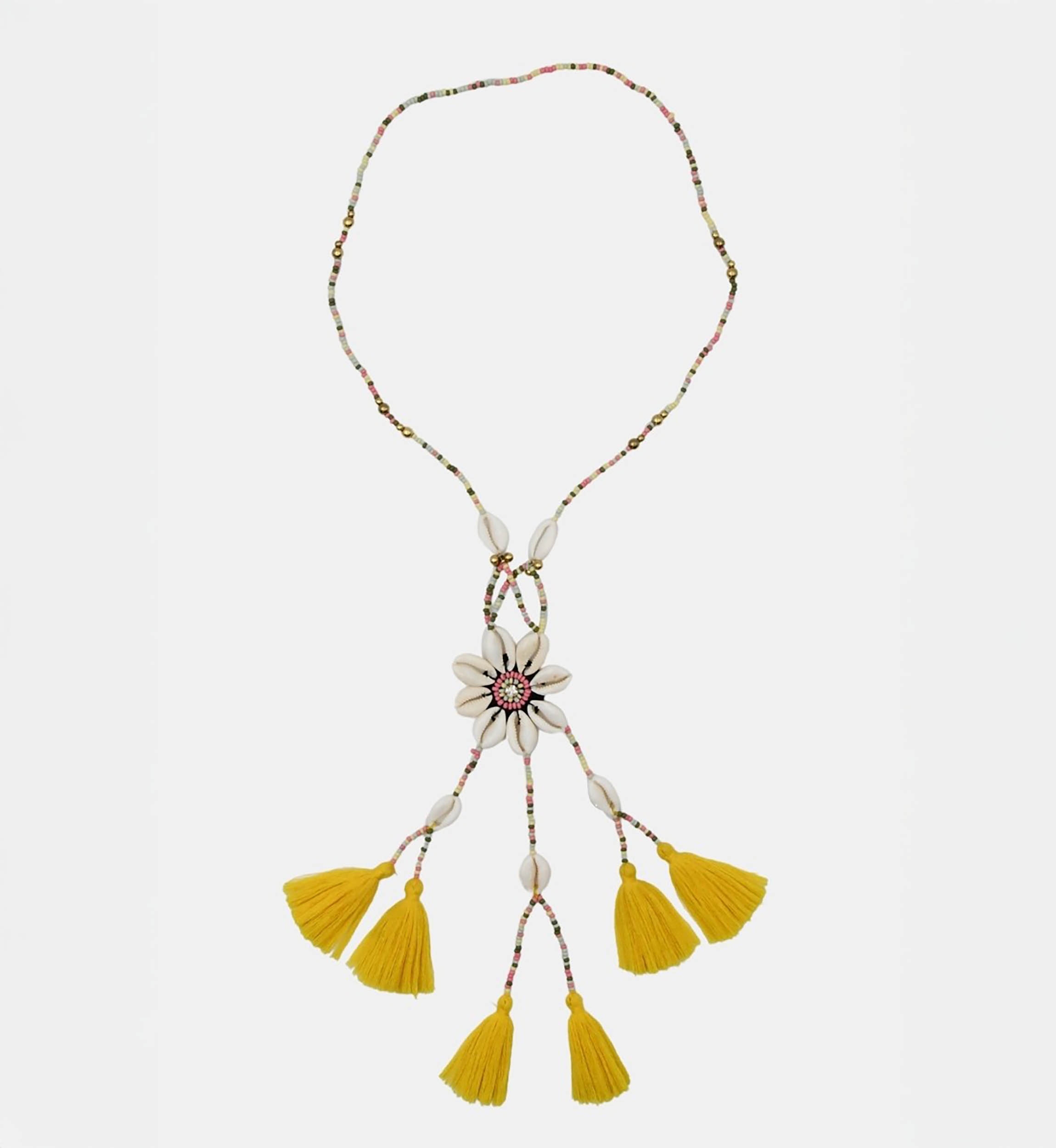 Long bohemian costume necklace LENA - Miss June