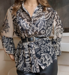 Schwarzer Riley-Gürtel aus Leder - Miss June Paris - 7