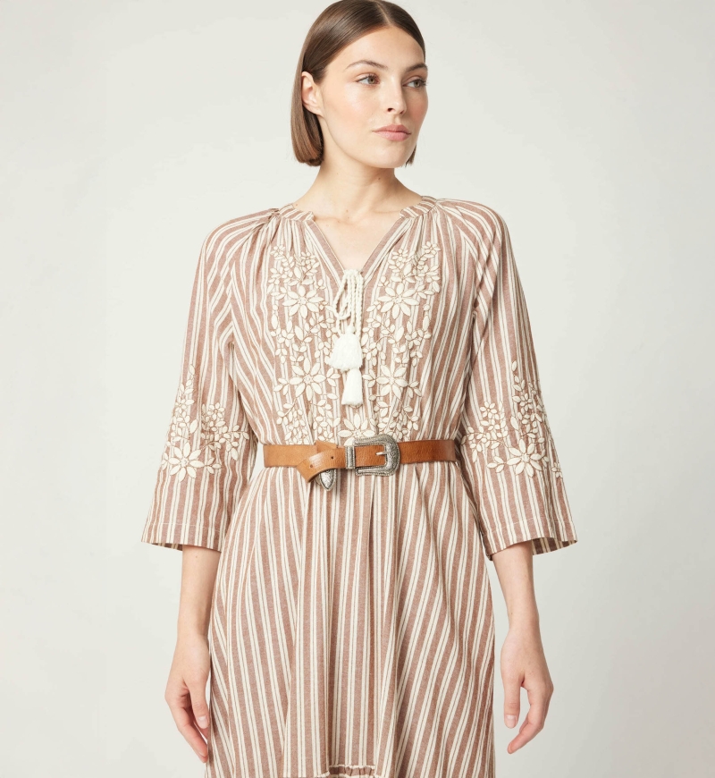 Cintura in Pelle Riley Marrone - Miss June Paris - 8