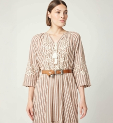 Cintura in Pelle Riley Marrone - Miss June Paris - 8