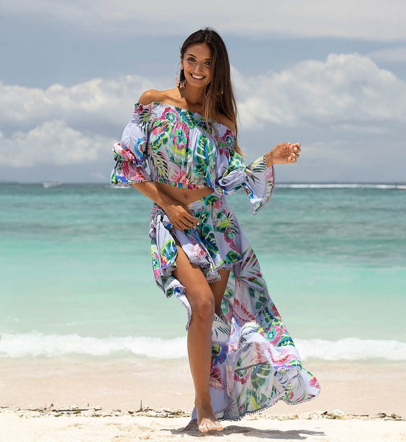 Gonna Asimmetrica Bloo - Blu - Miss June Paris - 1