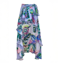 Jupe Asymetrique Bloo - Bleu - Miss June Paris - 4