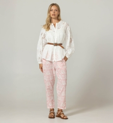 Camicia Hazal - Ricamo inglese - 100% cotone - Miss June Paris - 3