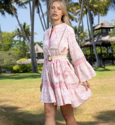 Vestido corto Jaya - 100% algodón - Miss June Paris - 1