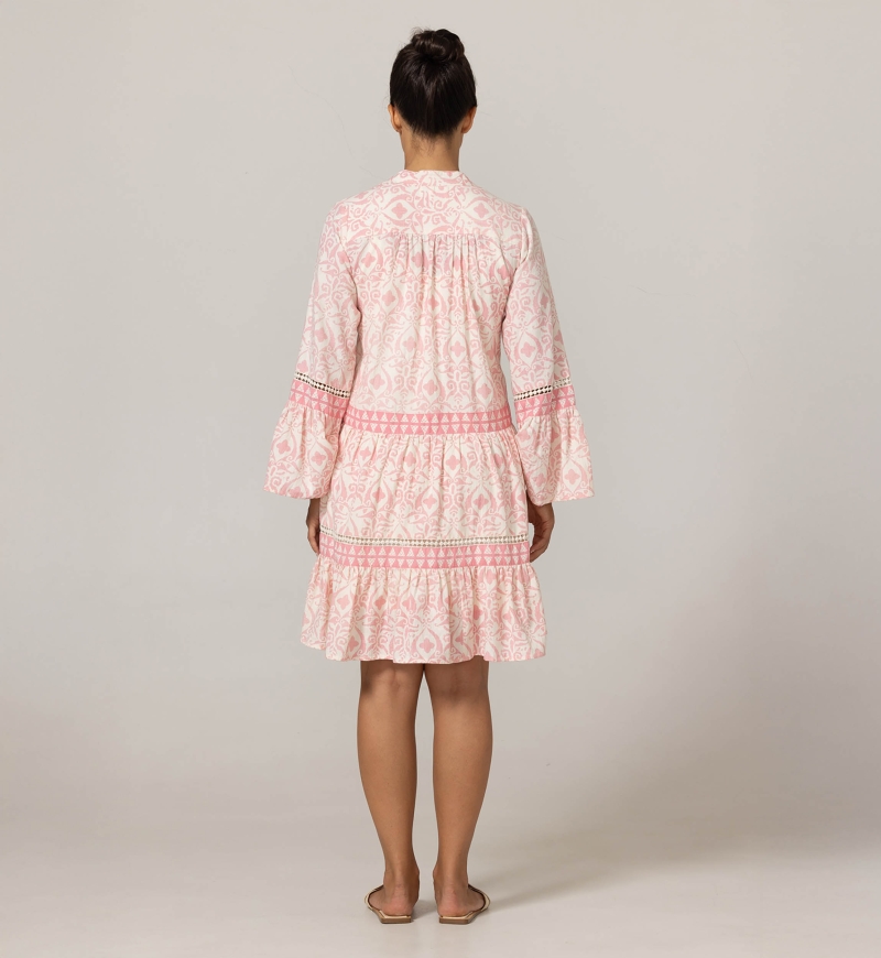 Kurzes Kleid Jaya - 100% Baumwolle - Miss June Paris - 4