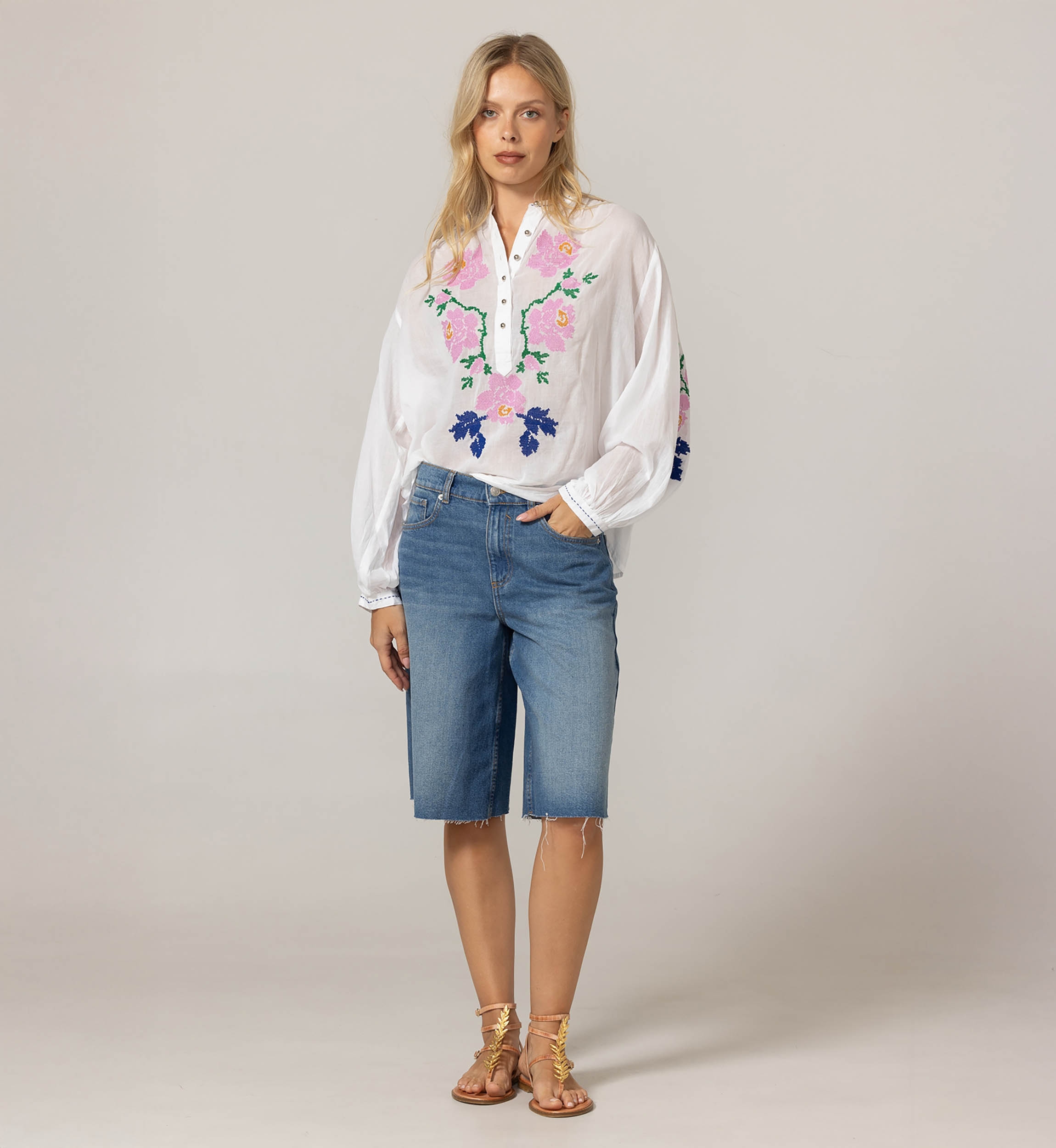 Blusa Jenna - 100% voile de algodão - Miss June Paris - 3