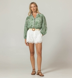 Short Selma - Broderie anglaise - 100% coton - Miss June Paris - 3