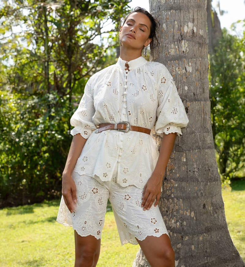 Camicia Serena -  Inglese - 100% Cotone - Miss June Paris - 1