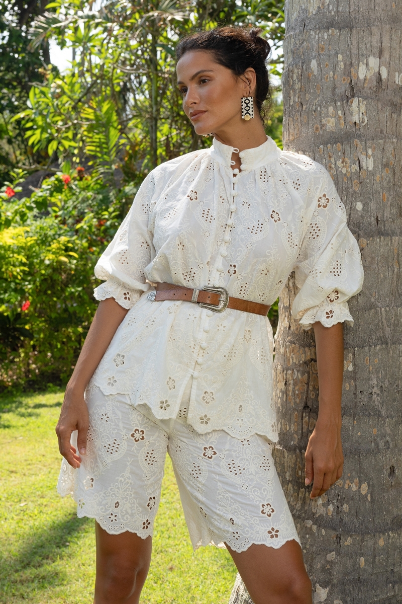 Camicia Serena -  Inglese - 100% Cotone - Miss June Paris - 2