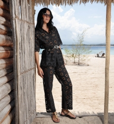 Pantaloni Sorbet - Ricamo Inglese - 100% Cotone - Miss June Paris - 7