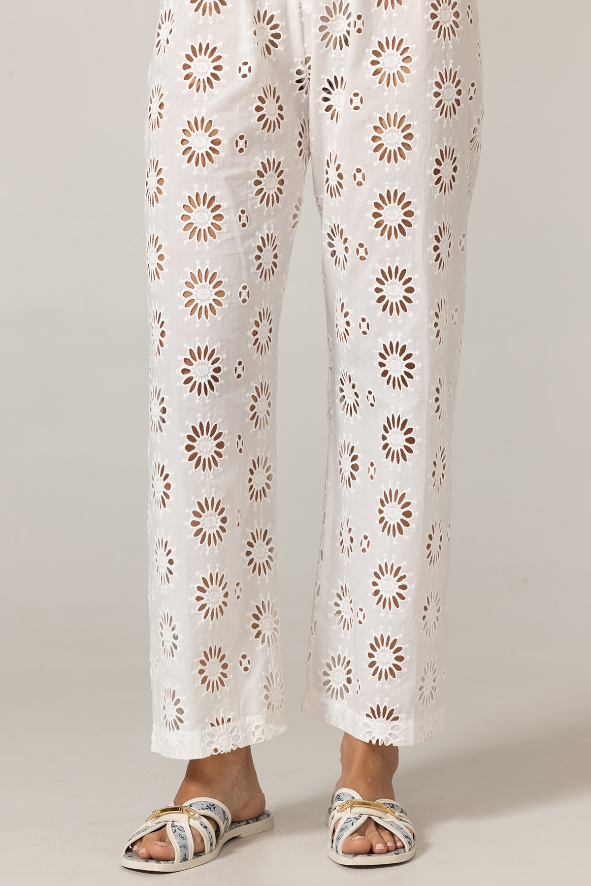 Sorbet Pants - English Embroidery - 100% Cotton - Miss June Paris - 5