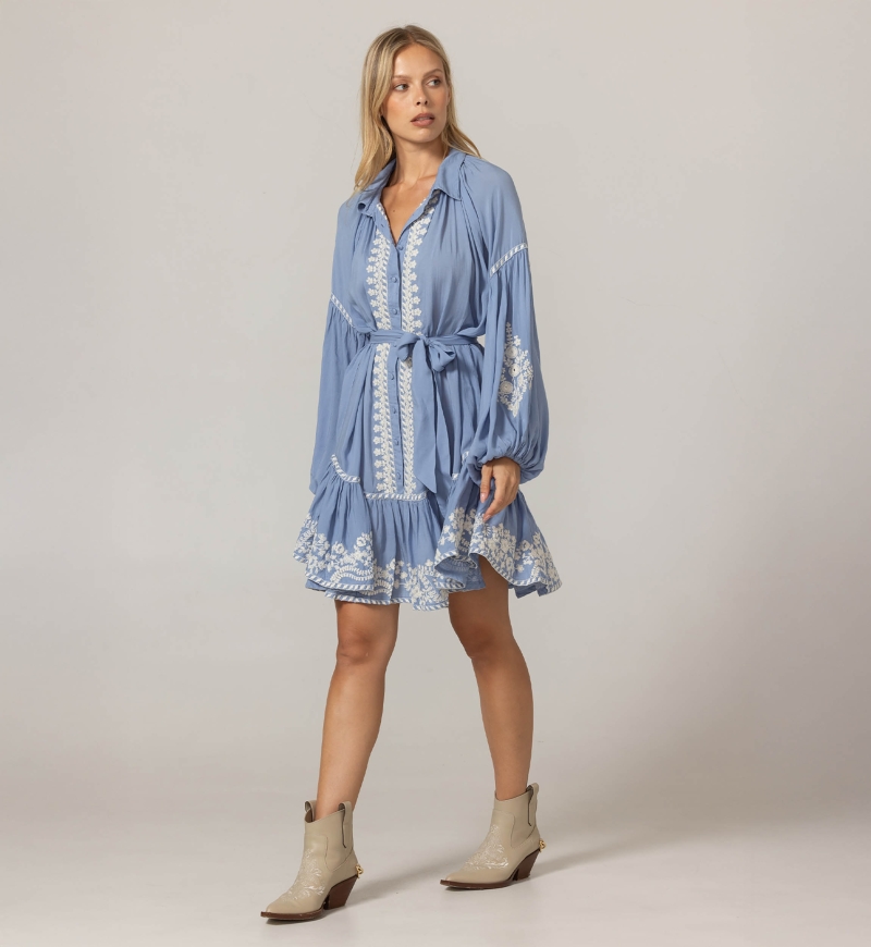 Yara Short Dress - 100% Modal - Miss June Paris - 3