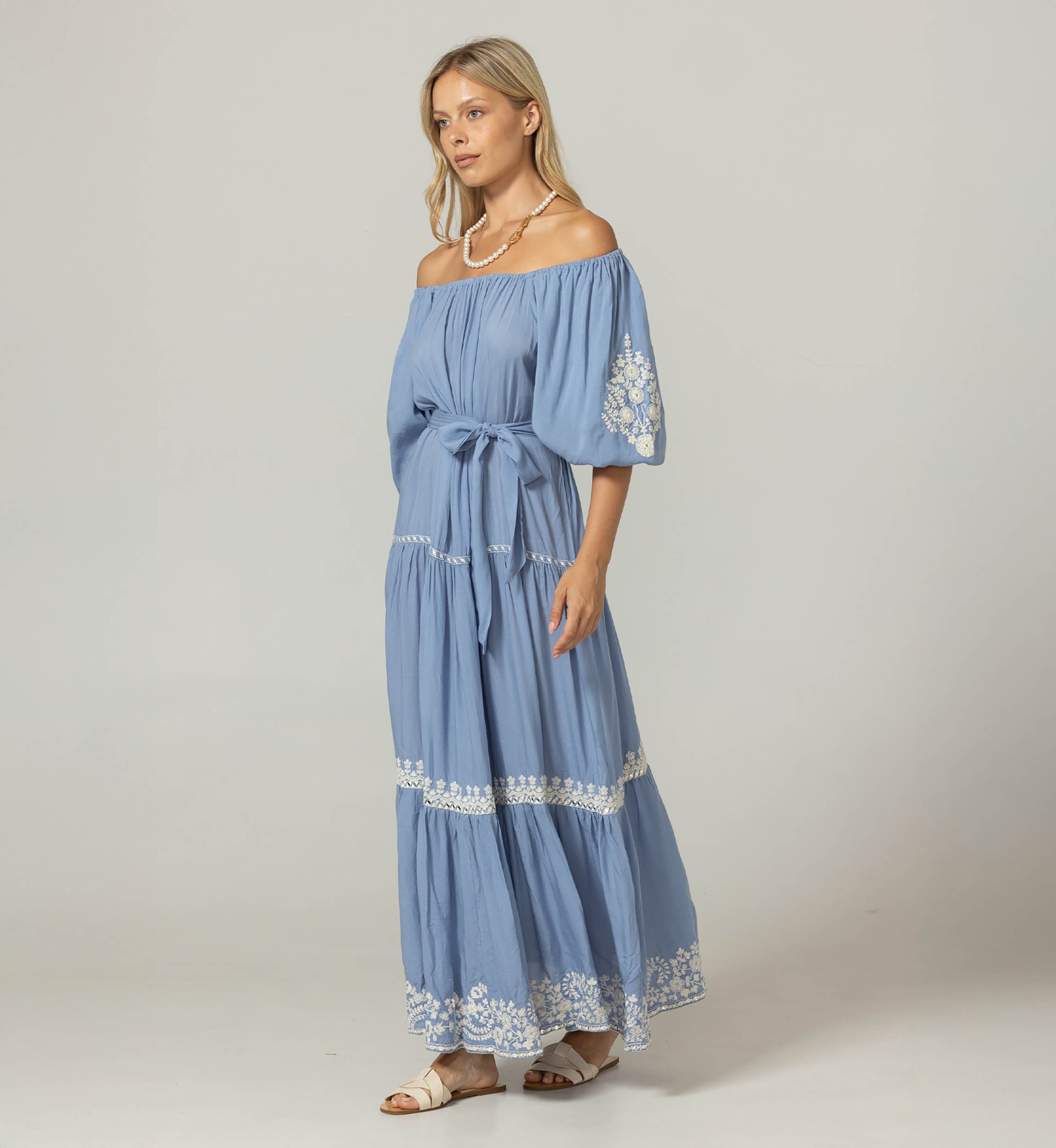 Langes Zaya-Kleid - 100% Modal - Miss June Paris - 3