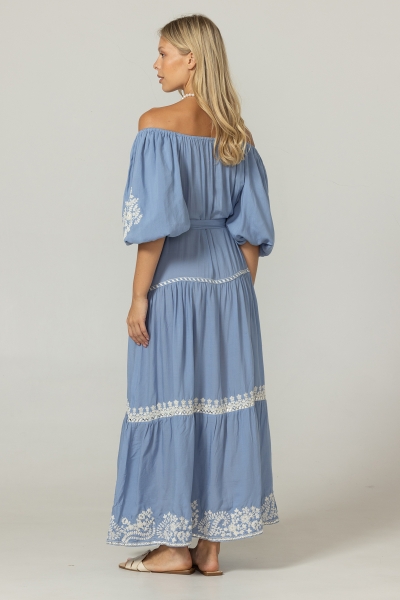 Zaya Long Dress - 100% Modal - Miss June Paris - 4