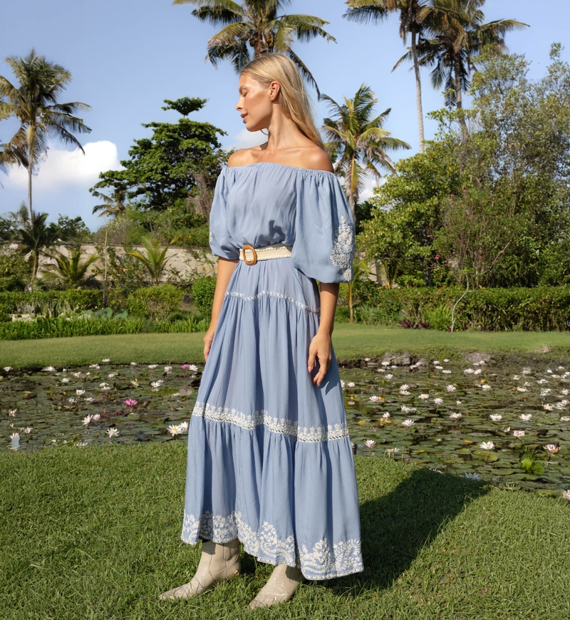 Vestido Longo Zaya - 100% Modal - Miss June Paris - 1