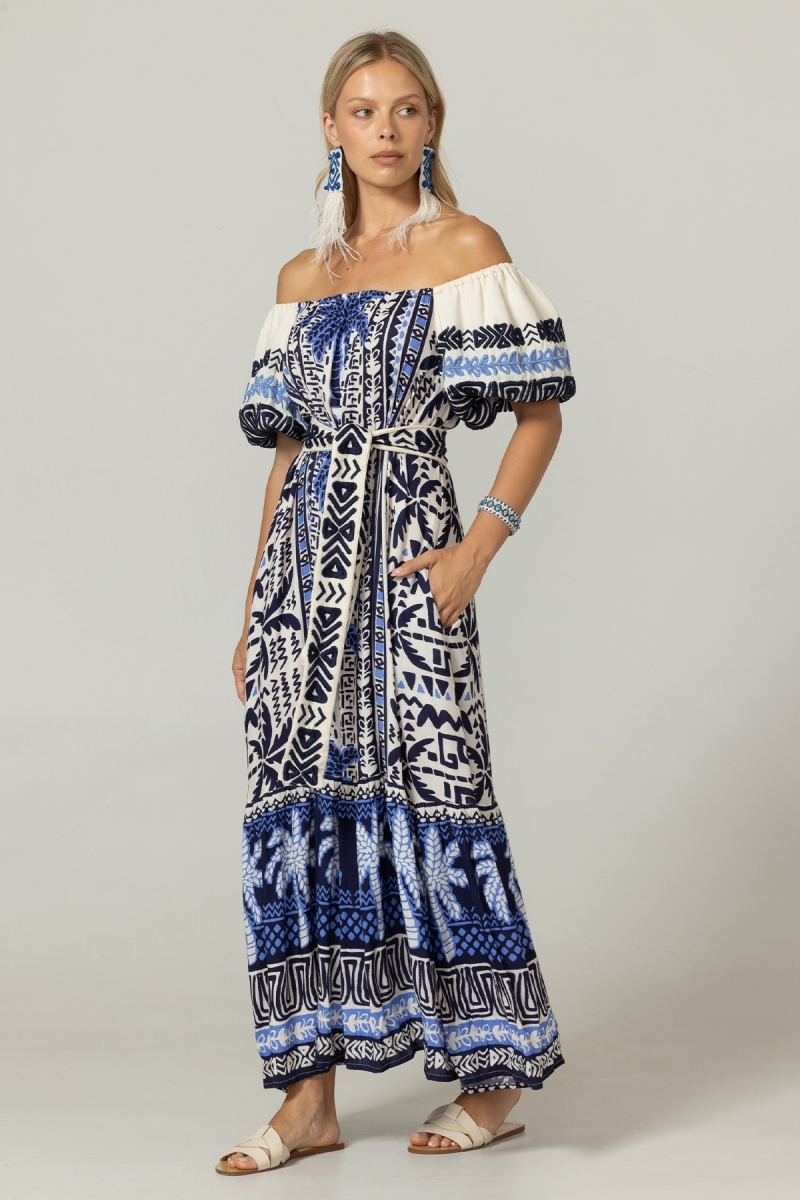 Vestido Longo Mya - 100% Rayon - Miss June Paris - 3