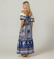 Mya Langes Kleid - 100% Rayon - Miss June Paris - 4