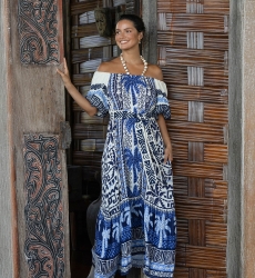 Vestido Largo Mya - 100% Rayon - Miss June Paris - 1