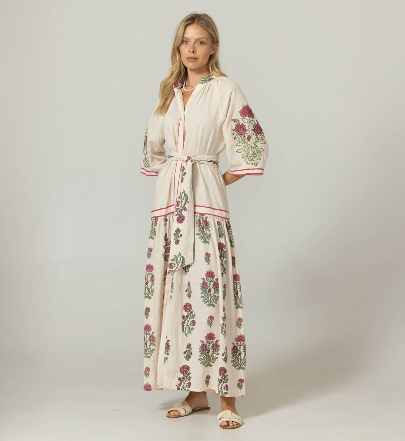 Abito Lungo Gilda - 100% Cotone - Miss June Paris - 3