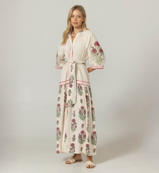 Abito Lungo Gilda - 100% Cotone - Miss June Paris - 3