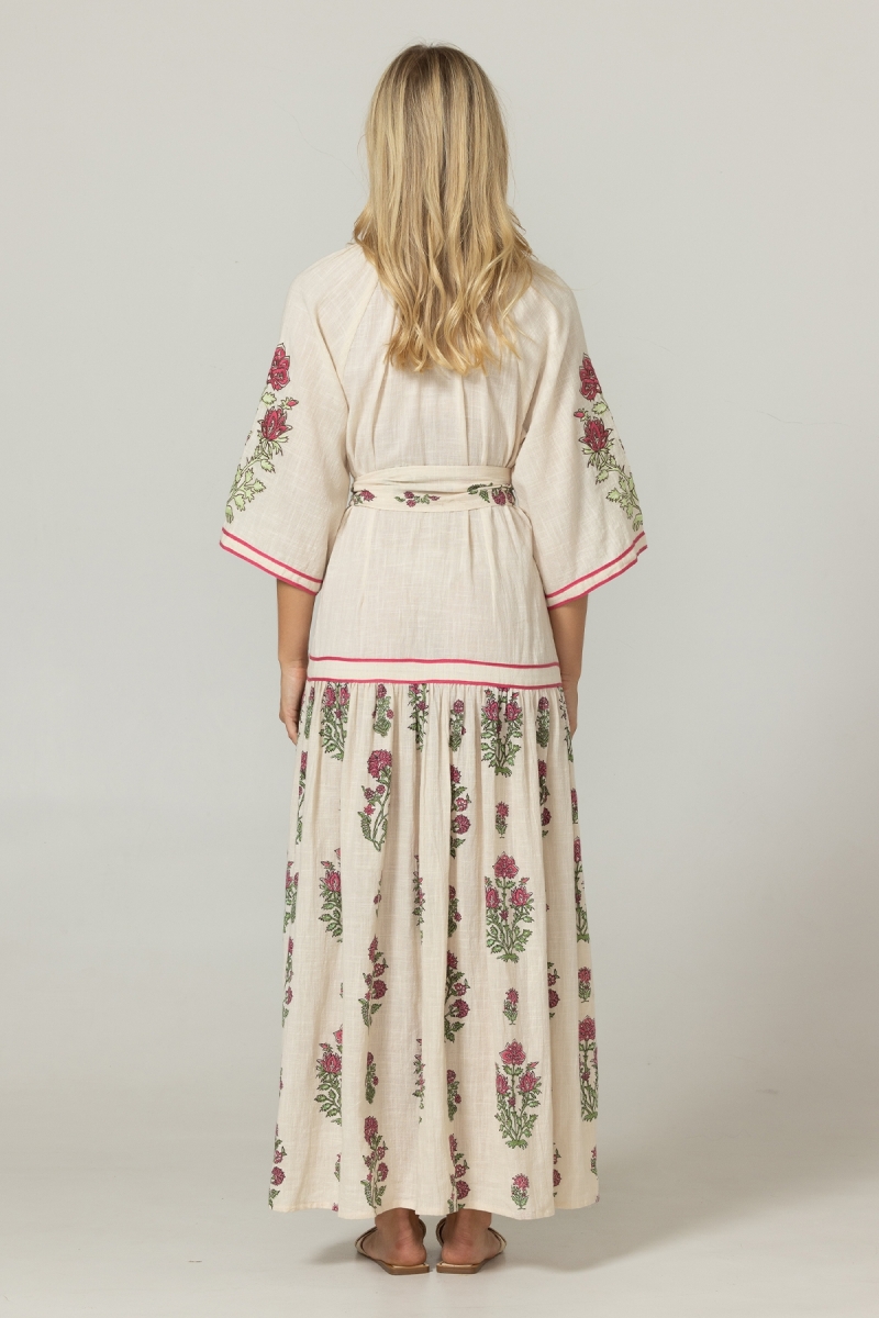 Gilda Langes Kleid - 100% Baumwolle - Miss June Paris - 4