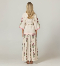 Gilda Langes Kleid - 100% Baumwolle - Miss June Paris - 4