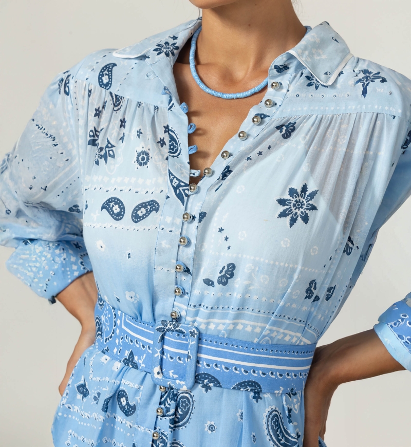 Robe Courte Poppy - 100% voile de coton - Miss June Paris - 5