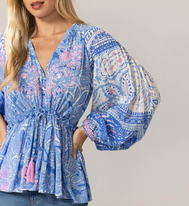 Isae-Bluse - 100% Modal - Miss June Paris - 5