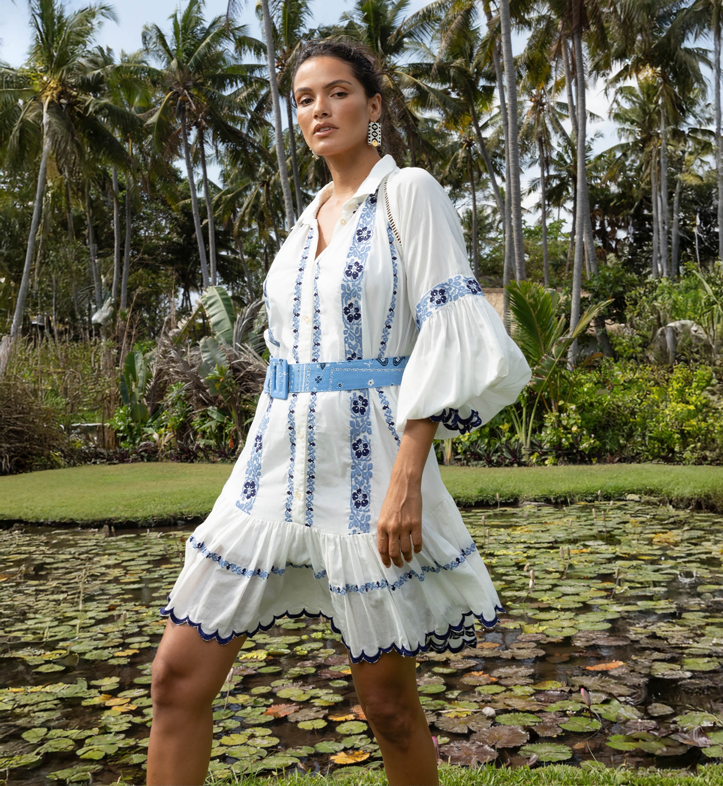 Robe Courte Bellerose - 100% voile de coton - Miss June Paris - 1