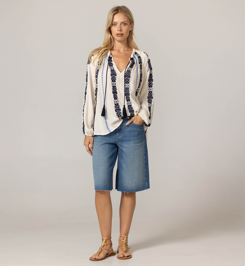 Camicetta Flore - 100% Crêpe Rayon - Miss June Paris - 3