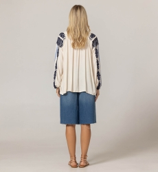 Flore-Bluse - 100% crêpe-Rayon - Miss June Paris - 4