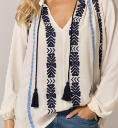 Blusa Flore - 100% Crepe Rayon - Miss June Paris - 5