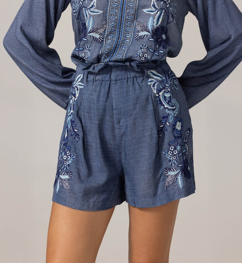 Kanta Shorts - 100% Viscose - Miss June Paris - 5