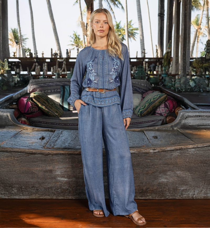 Lulla-Bluse - 100% Viskose - Miss June Paris - 2