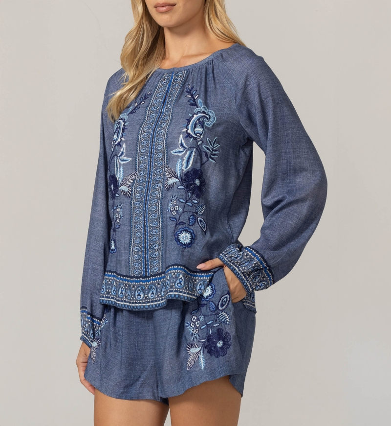 Lulla-Bluse - 100% Viskose - Miss June Paris - 5