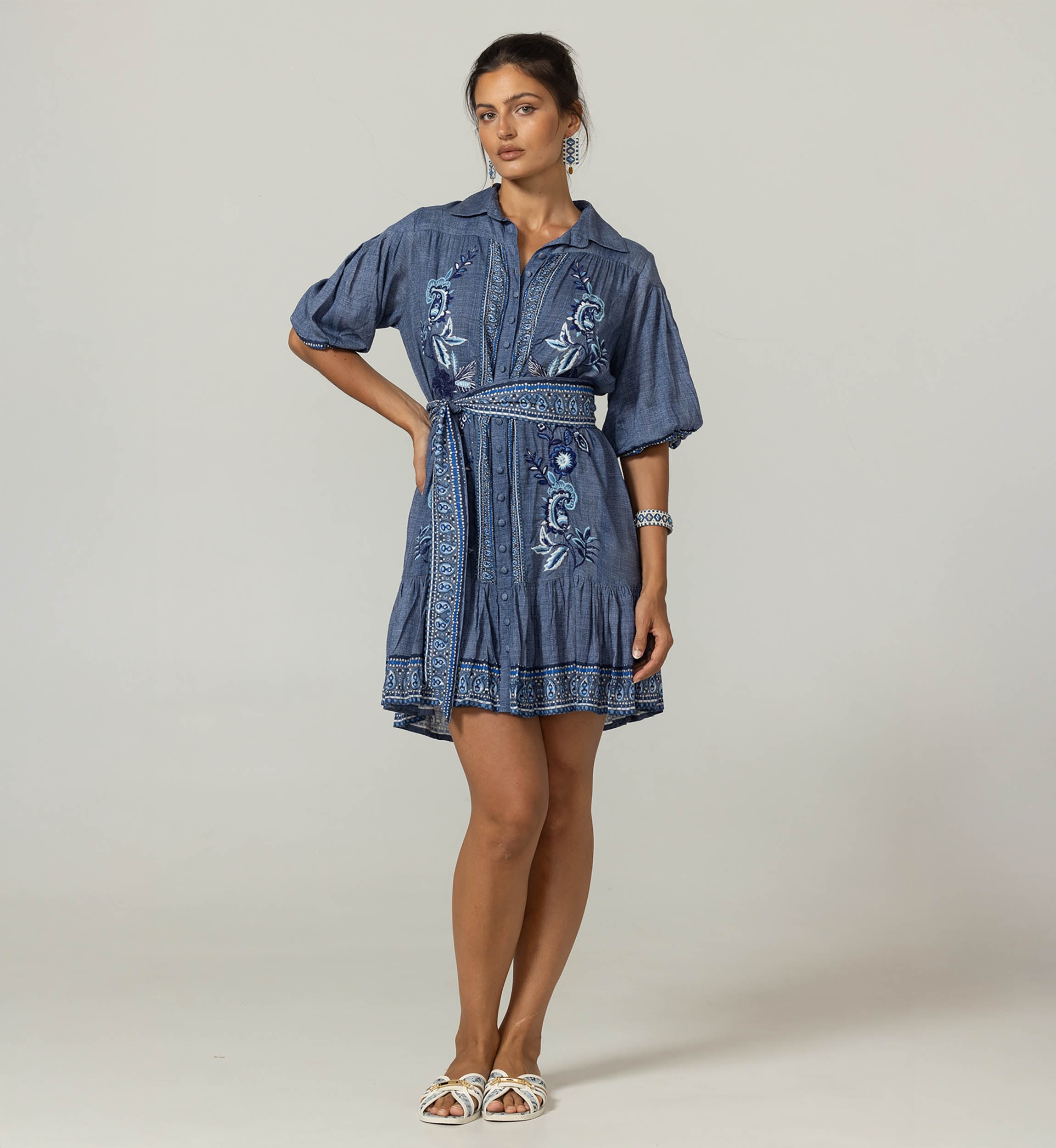 Robe Courte Olbia - 100% viscose - Miss June Paris - 3