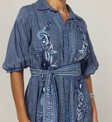 Olbia kurzes Kleid - 100% Viskose - Miss June Paris - 5