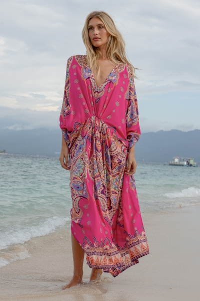 Billie Long Kaftan - 100% Modal - Miss June Paris - 1