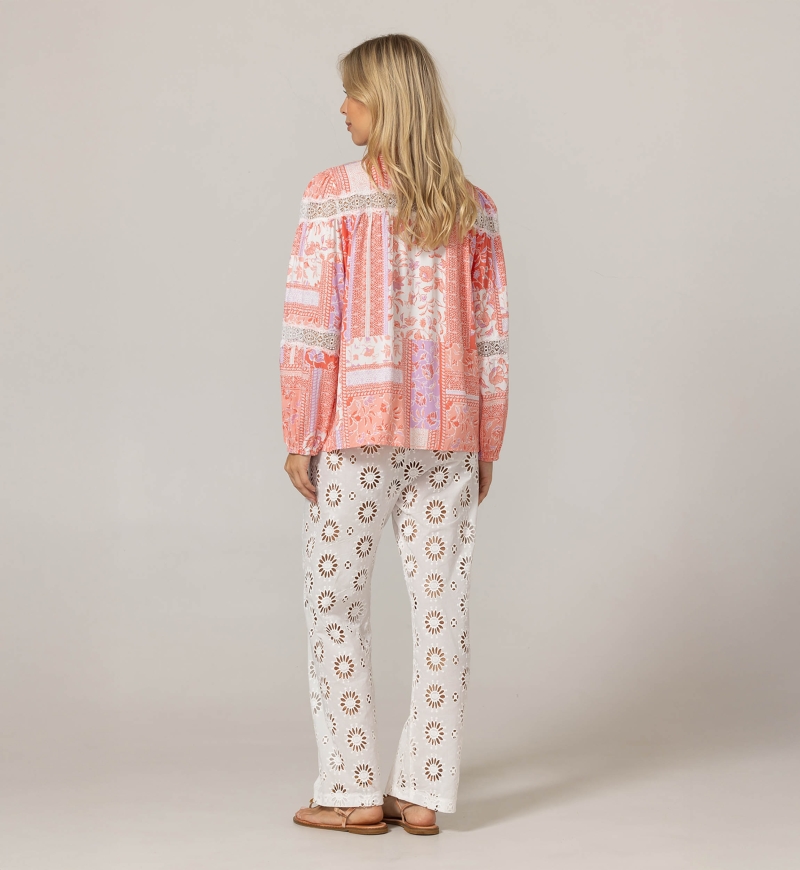 Gianna Hemd - Zarte florale Muster - 100% Viskose - Miss June Paris - 4