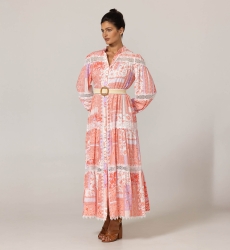 Robe longue Gwen - Motifs fleuris - 100% viscose - 3