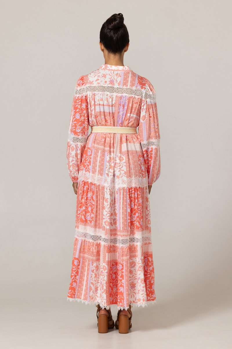 Vestido largo Gwen - Estampado floral - 100% viscosa - 4