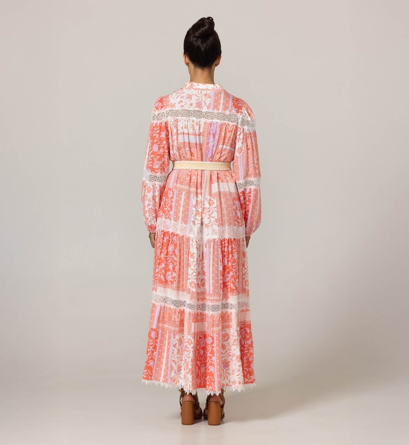 Gwen Langes Kleid - Blumenmuster - 100% Viskose - 4