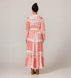 Robe longue Gwen - Motifs fleuris - 100% viscose - 4