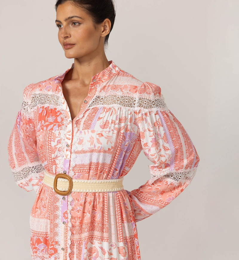 Vestido longo Gwen - Padrão floral - 100% viscose - 5